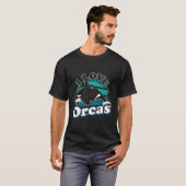 T-shirt I Love Orcas Orca (Devant entier)