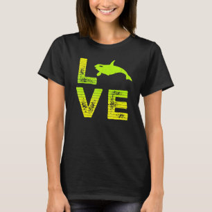 T-shirt I Love Orcas Toothale Baleine Orca Aimer Garçons F
