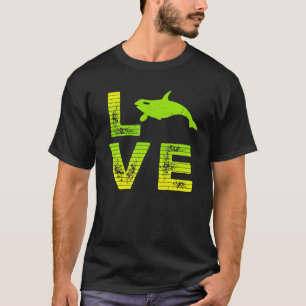 T-shirt I Love Orcas Toothale Baleine Orca Loving Boys