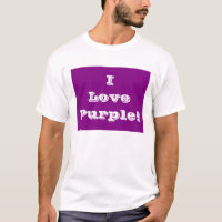 T-Shirt I Love Paars