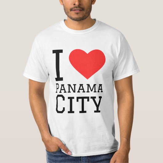 T-shirt I love Panama City (Devant)