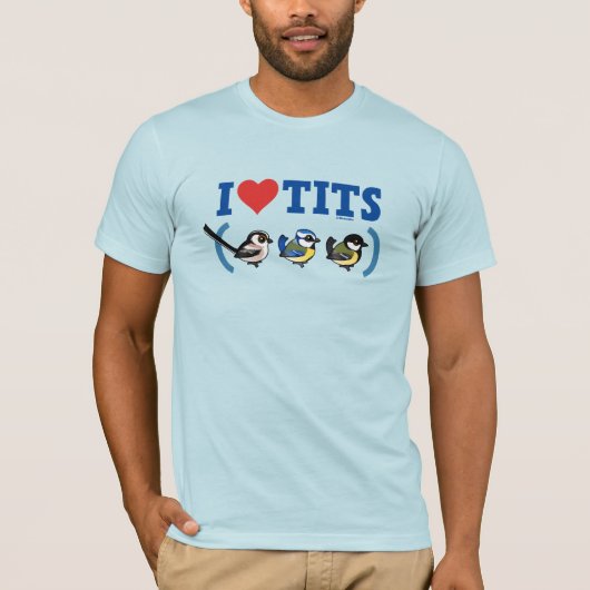 T-shirt I Love Paridae EU (Devant)