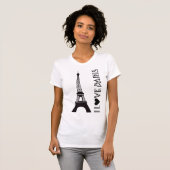 T-shirt I Love Paris | La Tour Eiffel (Devant entier)