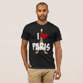 T-shirt I Love Paris, Tour Eiffel (Devant entier)