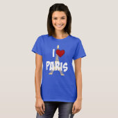 T-shirt I Love Paris, Tour Eiffel (Devant entier)