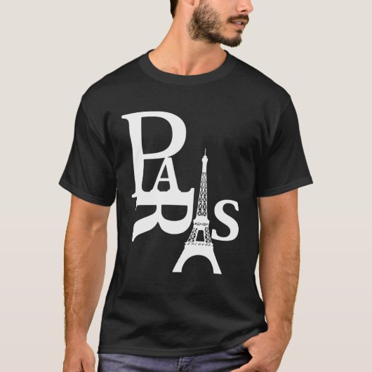 T-shirt I Love Paris Tour Eiffel France (Devant)