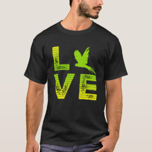 T-shirt I Love Parrots Parakeet Parrot Loving Boys & Girls