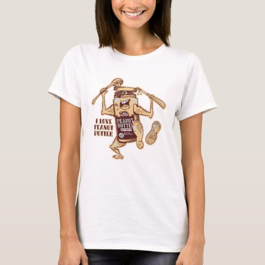 T-SHIRT I LOVE PEANUT BUTTER (Devant)