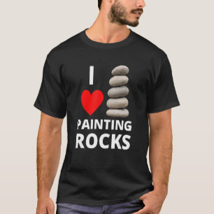 T-shirt I Love Peinture Rocks Heart Rock Stack Kindness Pa