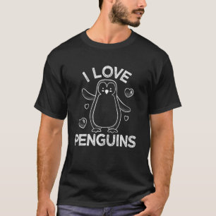 T-shirt I Love Penguins farci Animal Party Animal