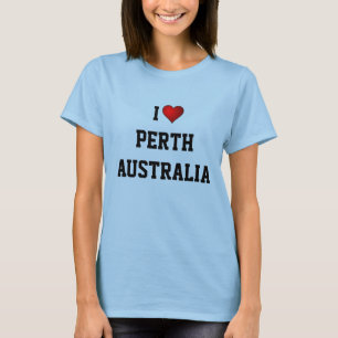 T-shirt I Love Perth, Australie