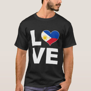 T-shirt I Love Philippines - Heart Flag Philippines