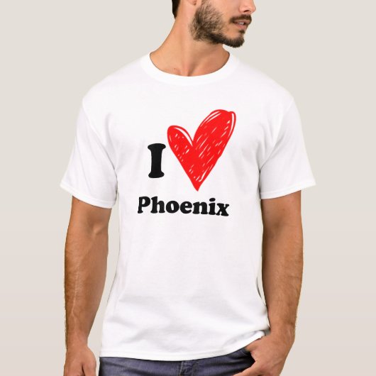 T-shirt I love Phoenix (Devant)