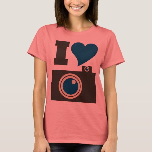 T-shirt I Love Photography (Devant)