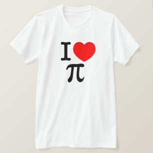 T-shirt I Love Pi