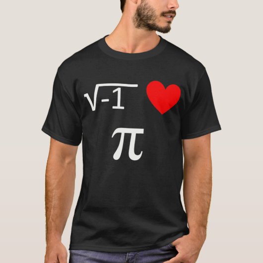 T-shirt i love pi (Devant)