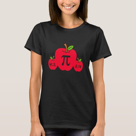 T-shirt I Love Pi apple Pi Day Math Nerd Pie 3 14 Teacher (Devant)