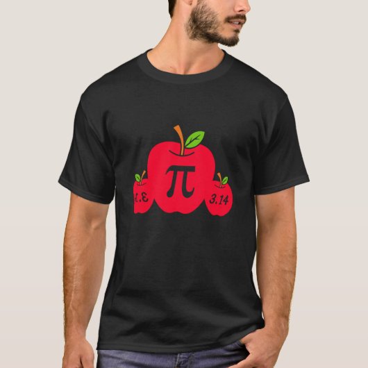 T-shirt I Love Pi apple Pi Day Math Nerd Pie 3 14 Teacher (Devant)