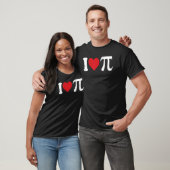 T-shirt I Love Pi Day Cute Heart Math Symbols Teacher Stud (Unisexe)