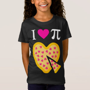 T-Shirt I Love Pi Valentine's Pizza Enseignant en mathémat