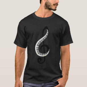 T-shirt I Love Piano Musical Note