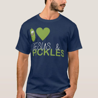 T-shirt I Love Pickles & Jesus, Pickle Vegetable Farming V