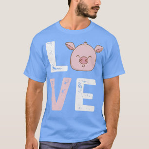 T-shirt I Love Pigs Funny Pig Lover Farmer mignonne Baby C
