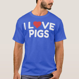 T-shirt I Love Pigs Premium3039