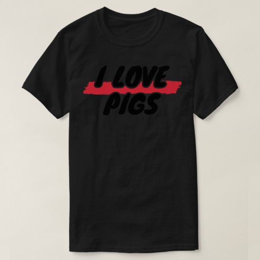 T-shirt I Love Pigs Premium 3044 (Design devant)