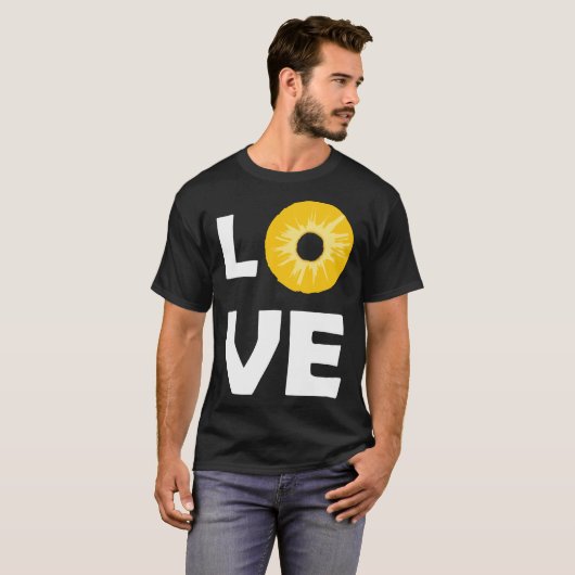 T-shirt I Love Pineapple (Devant entier)