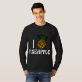T-shirt I Love Pineapple Cute Fruit (Devant entier)