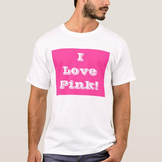 T-shirt I Love Pink (Devant)