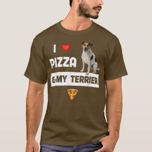 T-shirt I Love Pizza And My Jack Russell Terrier Dog Peppe