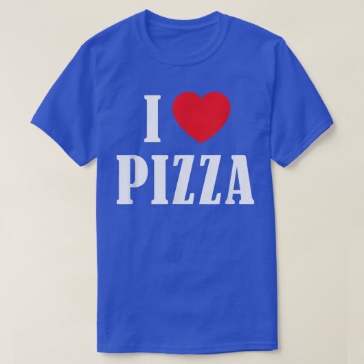 T-shirt I Love Pizza Heart Funny 2031280 (Design devant)