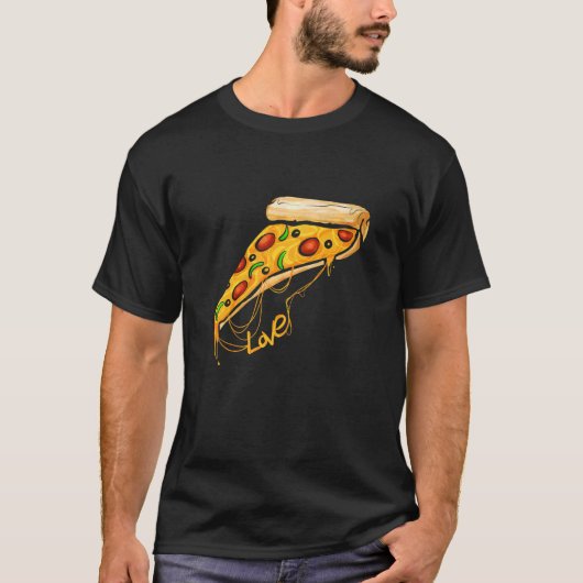 T-shirt I Love Pizza Slice Pizza (Devant)