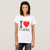 T-shirt I Love Plage (Devant entier)