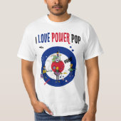 T-shirt I love powerpop - B (Devant)