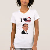 T-shirt I Love President Barack Obama Shirt (Devant)