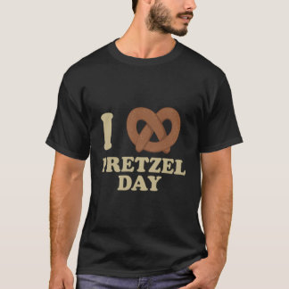 T-shirt I Love Pretzel Day - Drôle Porte-Mains - Drôle Cad