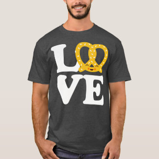T-shirt I Love Pretzels pour Pretzel Day Funny Office