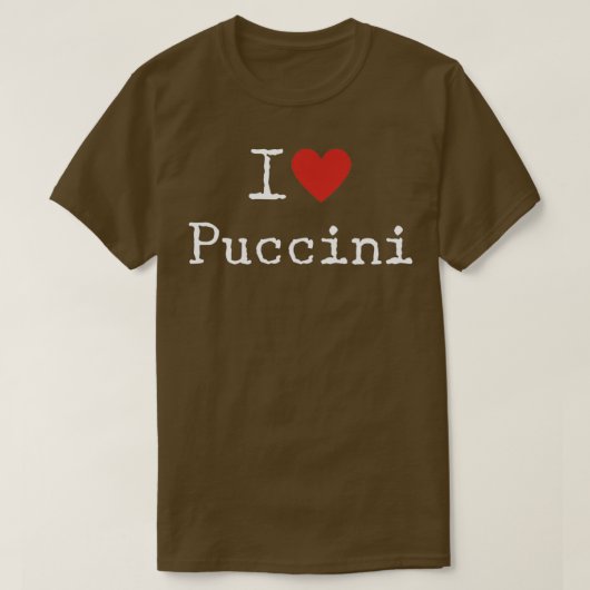 T-shirt I Love Puccini (Design devant)
