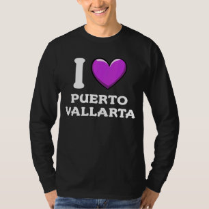 T-shirt I Love Puerto Vallarta Mexico 2