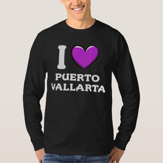 T-shirt I Love Puerto Vallarta Mexico 2 (Devant)