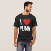 T-shirt I Love Punk (Devant entier)