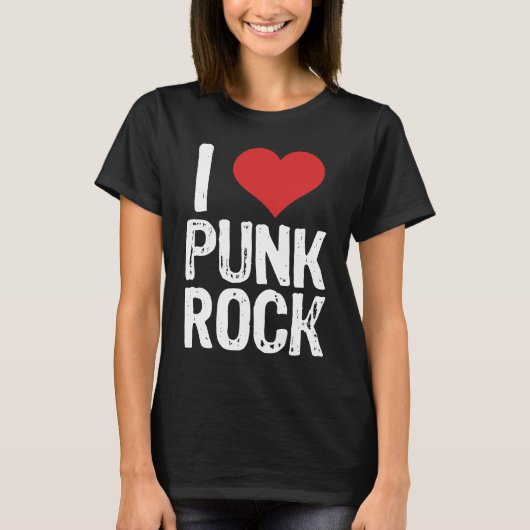 T-shirt I Love Punk Rock (Devant)