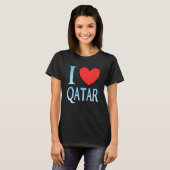 T-shirt I love Qatar (Devant entier)