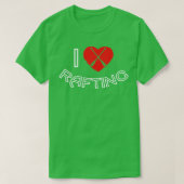 T-shirt I Love Rafting Heart Raft Rafter (Design devant)