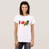 T-shirt I Love Rainbow Lorikeets (Devant entier)
