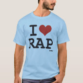 T-shirt I love Rap (Devant)