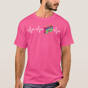 T-shirt I Love Rb Heartbeat Radio Vintage Cassette 90'S Rn